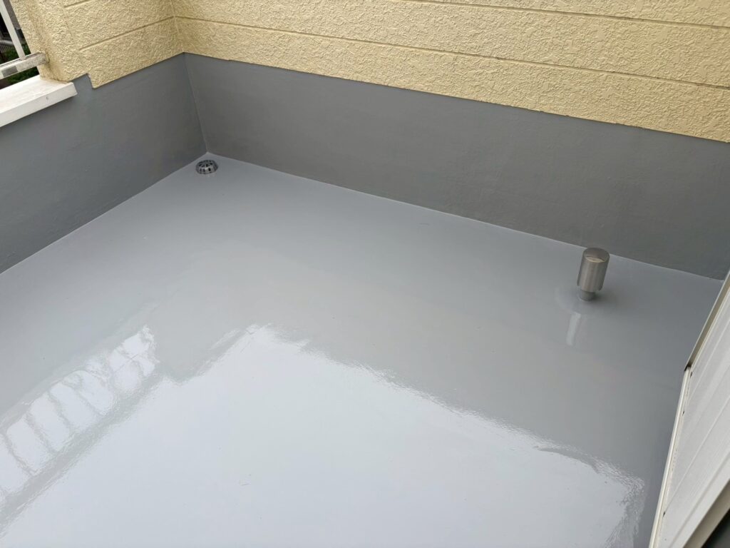 ベランダ防水施工後
