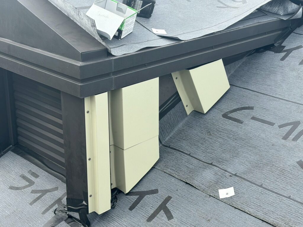 ドーマー板金下地施工