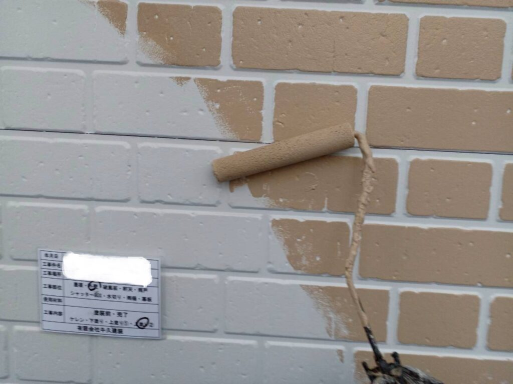 １階上塗り３回目