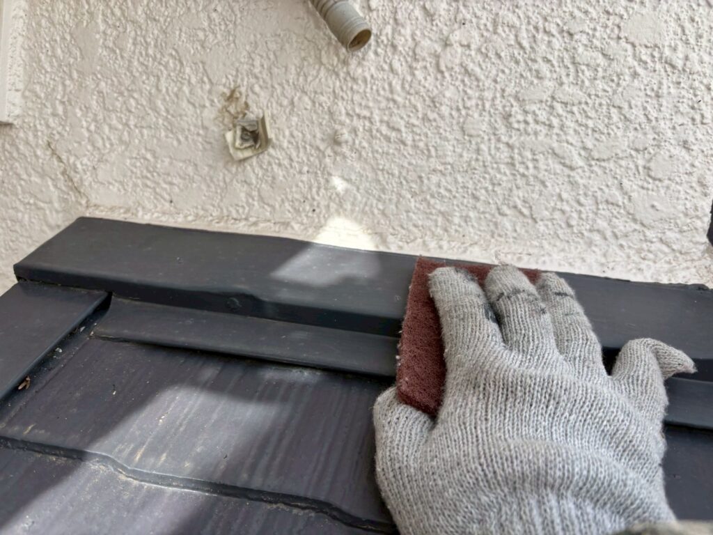 雨押え板金ケレン